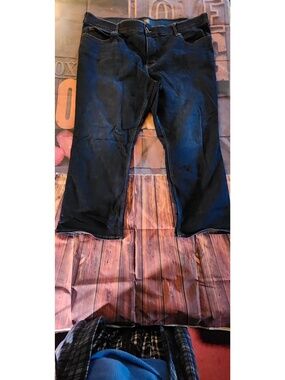 Lee Stretch Straight Leg Jeans 24W Blue Denim